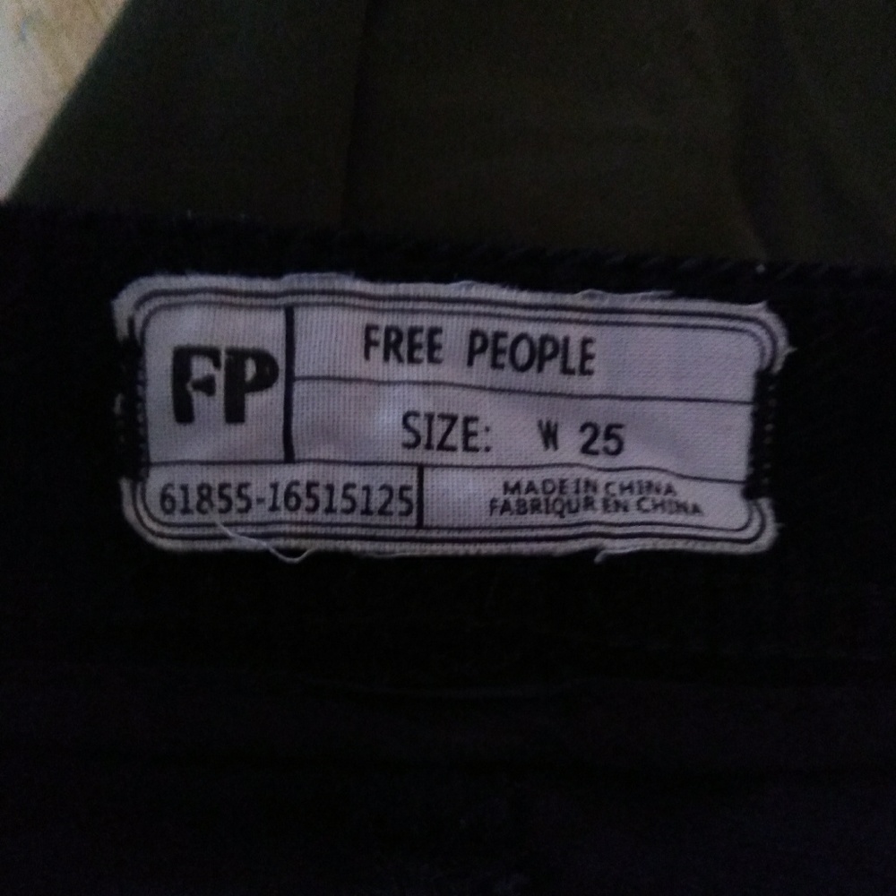 Free people soma velvet flare corduroy pants 25x33 - Picture 6 of 6
